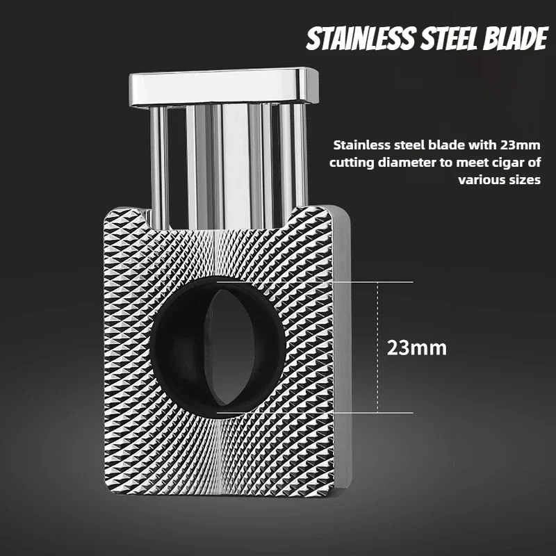 Cigar Cutter Set - Premium Paslanmaz Çelik Puro Makası -
