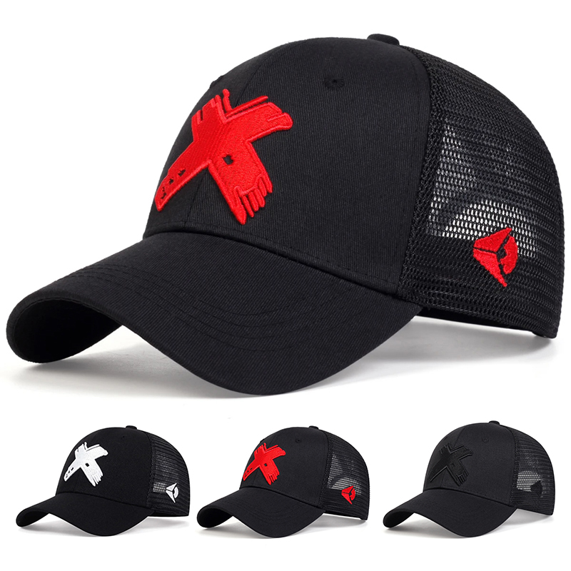 X Men Accessories - Yaz erkek örgü beyzbol şapkası açık