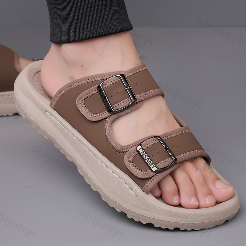Men'S Accessories Leather - Erkek Terlik 2025, Yaz Nefes Açık