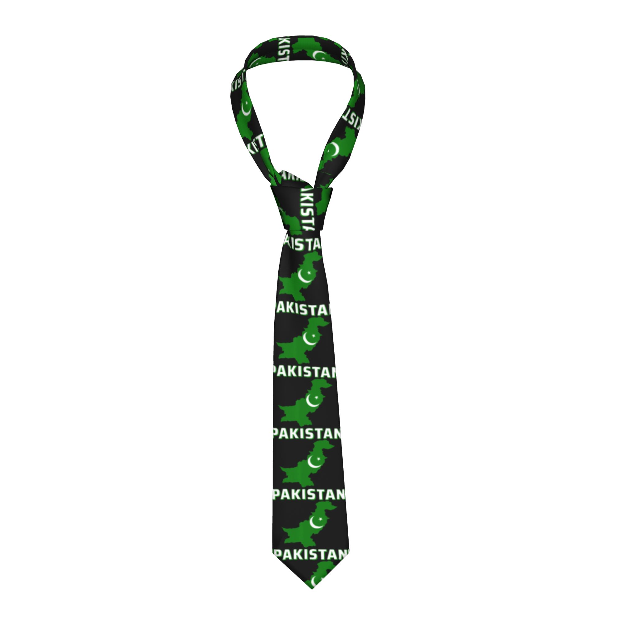 Men Accessories In Pakistan - Erkek Kravat Pakistan Bayrağı Vatansever Arapça