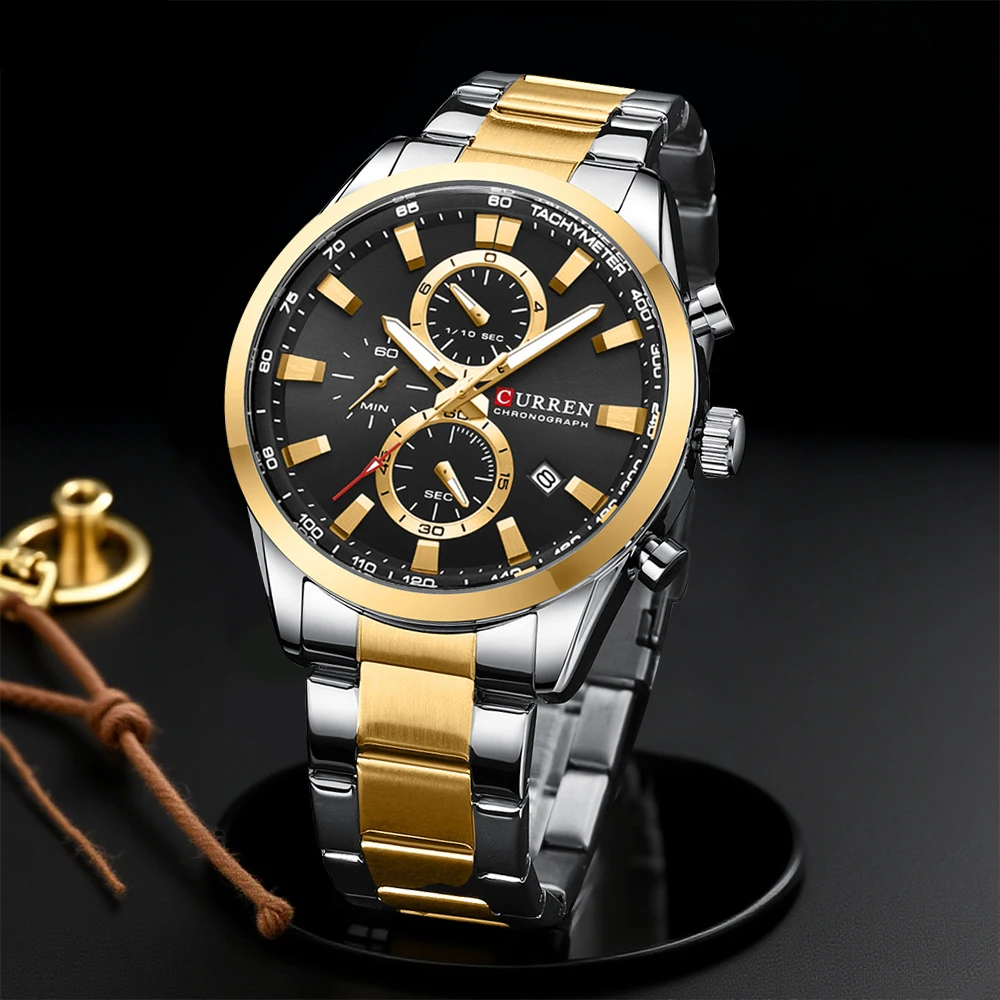 Men'S Accessories Jewelry - CURREN Casual Kuvars Chrono Spor Saatler