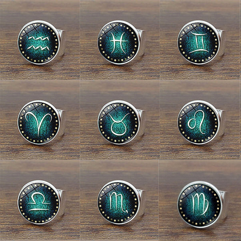 Men'S Accessories Jewelry Sale - Sıcak Satış 12 Takımyıldızı Aydınlık Yüzük