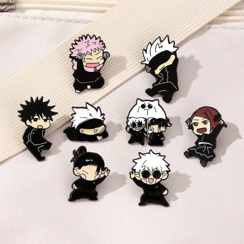 Lapel Pin Enamel - 8 adet Anime Itadori Yuji Emaye