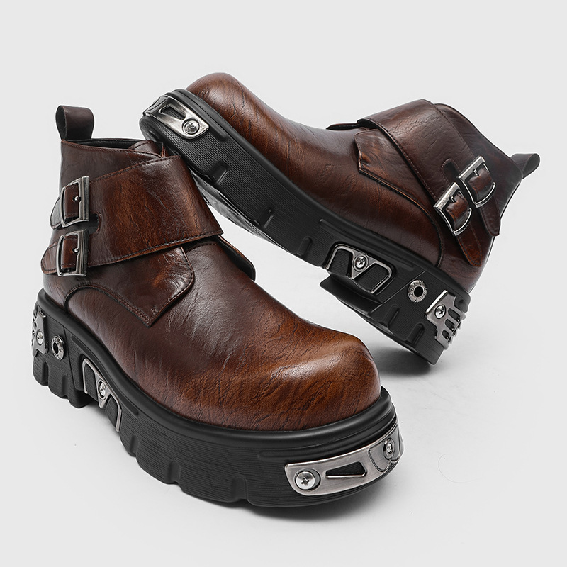 Men'S Accessories Leather - Büyük beden erkek moda punk goth