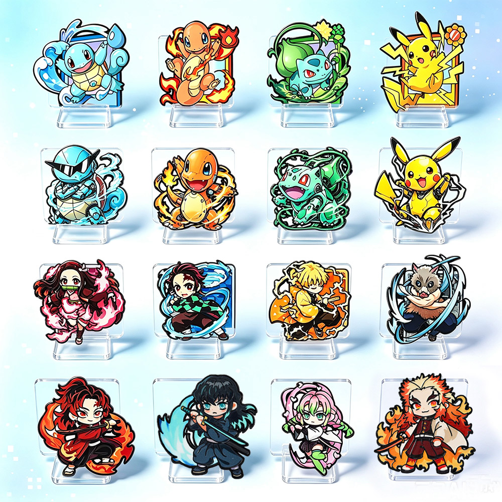 8 Adet Anime Pokemon & Demon S - Lapel Pin Enamel incelemesi ve fiyatı
