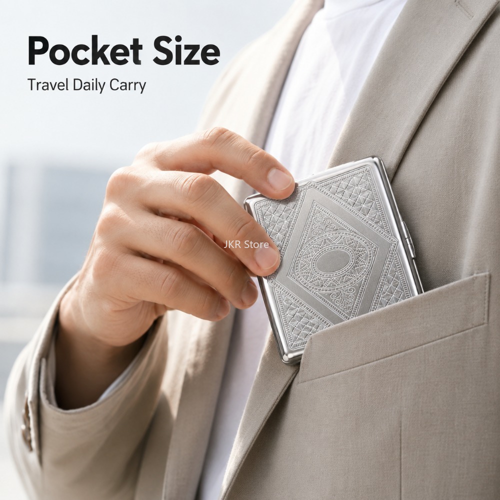 Paslanmaz Çelik Sigara Kutusu  - Men Accessories Usa incelemesi ve fiyatı