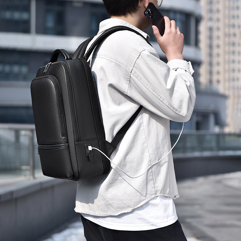 PU deri erkek sırt çantası USB - Men'S Accessories Backpack incelemesi ve fiyatı