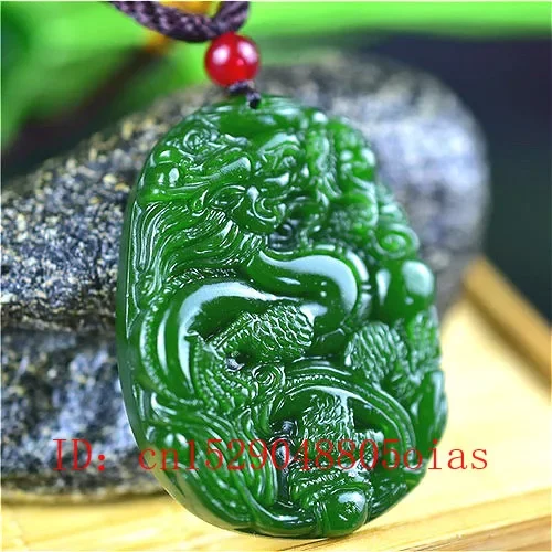 Doğal yeşil çin yeşim ejderha  - Men'S Accessories Jewelry incelemesi ve fiyatı