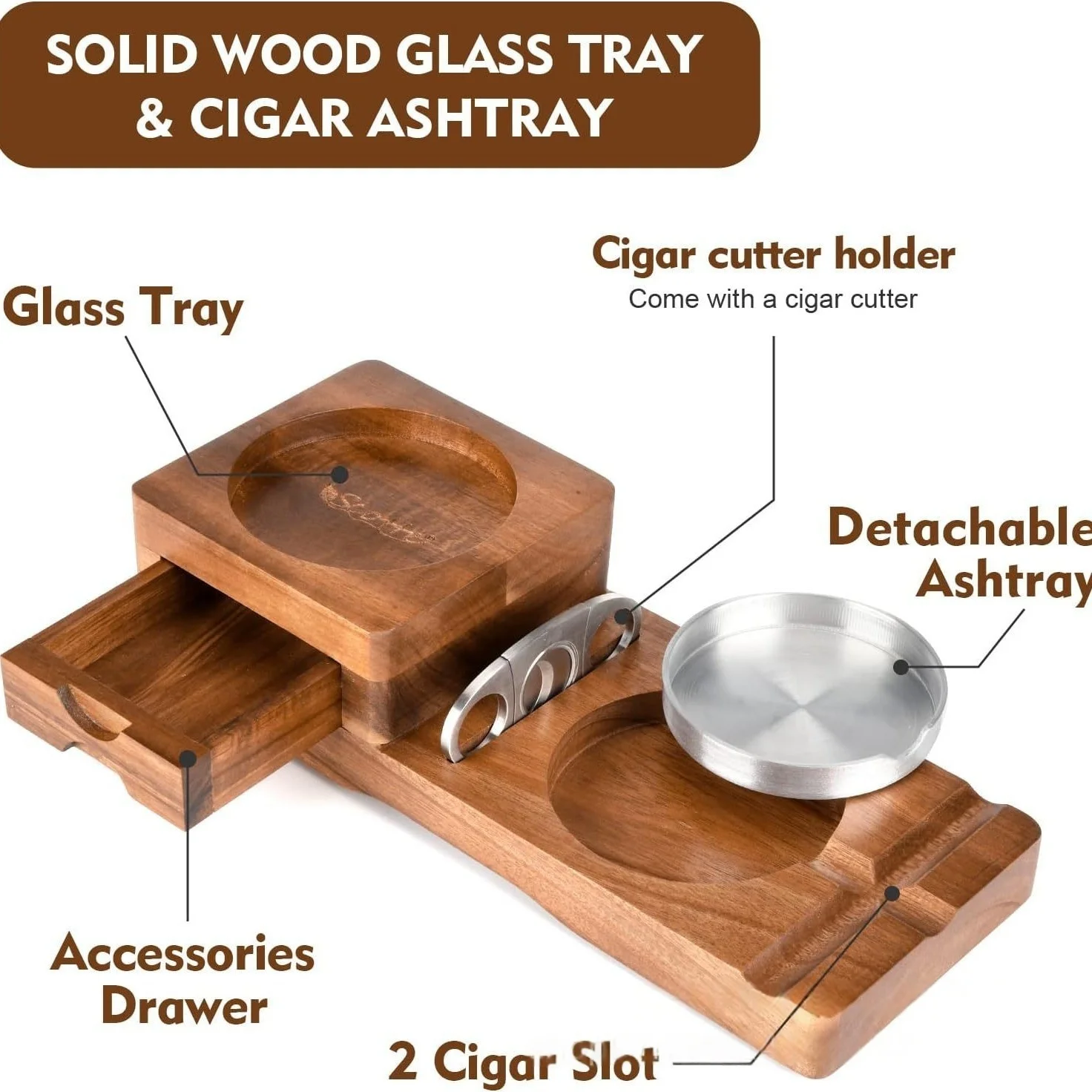 Lüks Puro Aksesuar Kutusu, Kes - Cigar Cutter Set incelemesi ve fiyatı