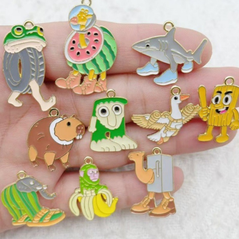 10 adet Yaratıcı Alaşım Yağlı  - Men'S Accessories Jewelry incelemesi ve fiyatı