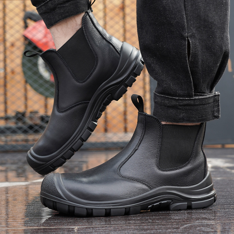 Büyük boy erkek moda çelik bur - Men'S Accessories Leather incelemesi ve fiyatı