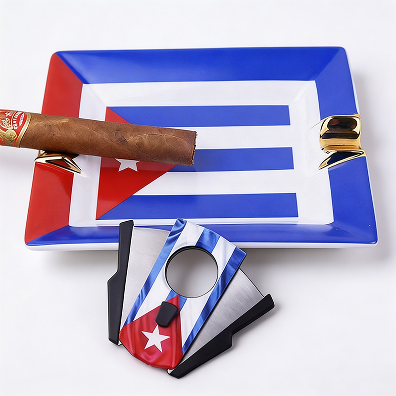 Küba Bayraklı Puro Seti, Pasla - Cigar Cutter Set incelemesi ve fiyatı