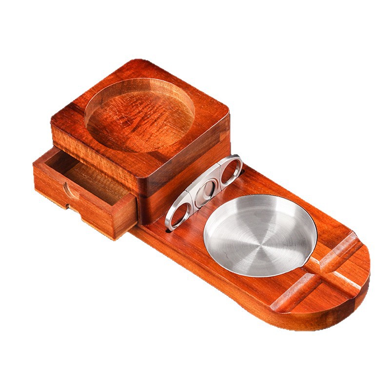 Ahşap Puro Küllüğü Çekmeceli V - Cigar Cutter Set incelemesi ve fiyatı