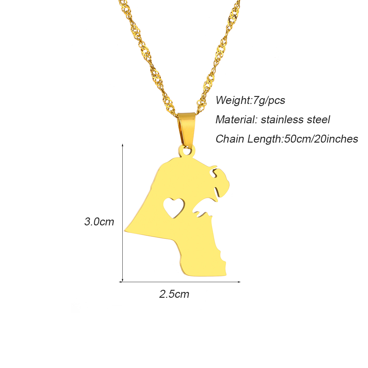 Paslanmaz Çelik Kuveyt Haritas - Men Accessories Kuwait incelemesi ve fiyatı