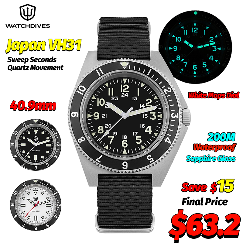 Watchdives WD1972 Kuvars İzle  - Men'S Accessories Jewelry incelemesi ve fiyatı