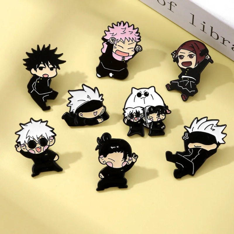 8 adet Anime Itadori Yuji Emay - Lapel Pin Enamel incelemesi ve fiyatı