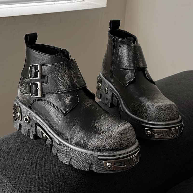 Büyük beden erkek moda punk go - Men'S Accessories Leather incelemesi ve fiyatı