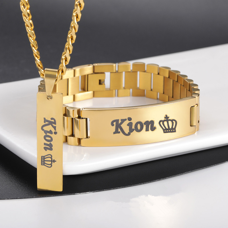 Özel erkekler adı kolye büyük  - Men'S Accessories Jewelry Bracelet incelemesi ve fiyatı