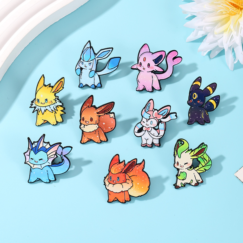 9 adet Pokemon Eevee Flareon e - Lapel Pin Enamel incelemesi ve fiyatı