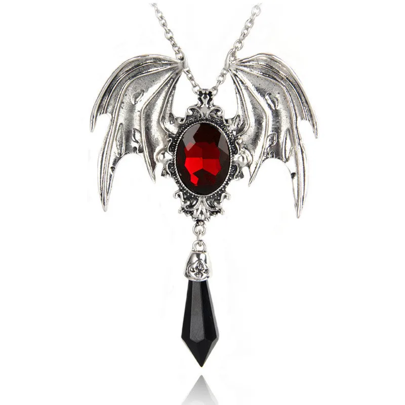 Yarasa kolye kadın erkek gotik - Men'S Accessories Jewelry Sale incelemesi ve fiyatı